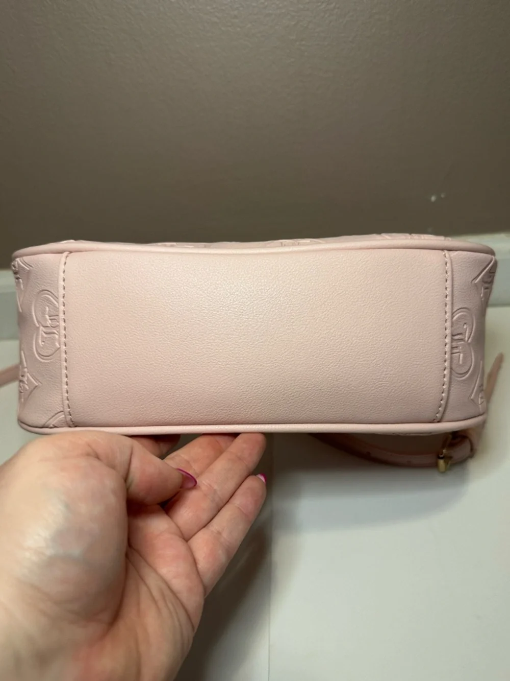 Juicy Couture New Glitzed Out Hobo Convertible Bag in Pink Clay Faux Leather